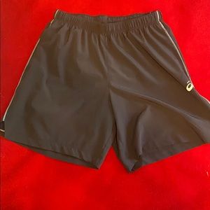 Grey athletic shorts